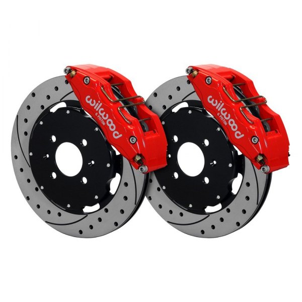 Wilwood® - Street Performance Drilled and Slotted Rotor DynaPro Caliper Front Brake Kit