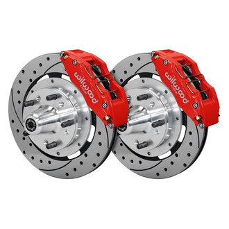 Wilwood® - Street Performance Drilled and Slotted Rotor DynaPro Caliper Front Brake Kit