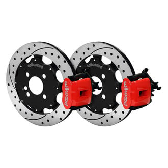 Wilwood® - Combination Parking Drilled and Slotted Rotor Rear Brake Kit with Parking Brake Assembly