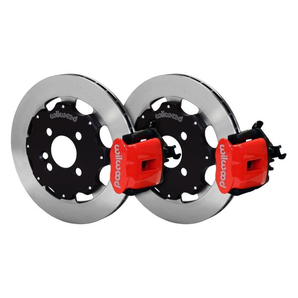 Wilwood® - Combination Parking Plain Rotor Rear Brake Kit with Parking Brake Assembly