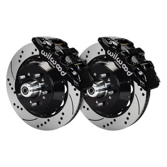 Wilwood® - Street Performance Drilled and Slotted Rotor AERO6 Caliper Front Brake Kit
