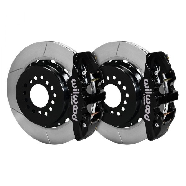 Wilwood® - Street Performance GT Slotted Rotor AERO4 Caliper Rear Brake Kit with Parking Brake Assembly