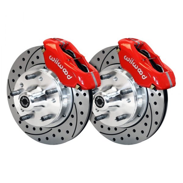 Wilwood® - Street Performance Drilled and Slotted Rotor Forged Dynalite Caliper Front Brake Kit