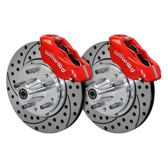 Wilwood® - Street Performance Drilled and Slotted Rotor Forged Dynalite Caliper Front Brake Kit