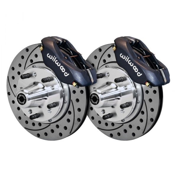 Wilwood® - Street Performance Drilled and Slotted Rotor Forged Dynalite Caliper Front Brake Kit