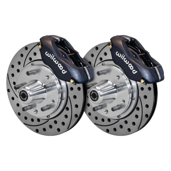 Wilwood® - Street Performance Drilled and Slotted Rotor Forged Dynalite Caliper Front Brake Kit