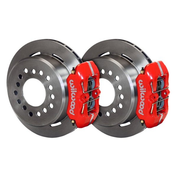 Wilwood® - Street Performance Plain Rotor Forged DynaPro Low-Profile Caliper Rear Brake Kit with Snap Ring Bearing