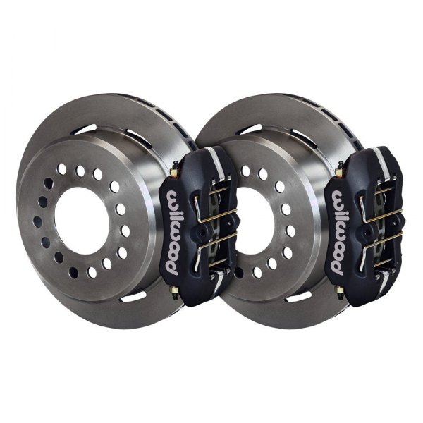 Wilwood® - Street Performance Plain Rotor Forged DynaPro Low-Profile Caliper Rear Brake Kit with Snap Ring Bearing