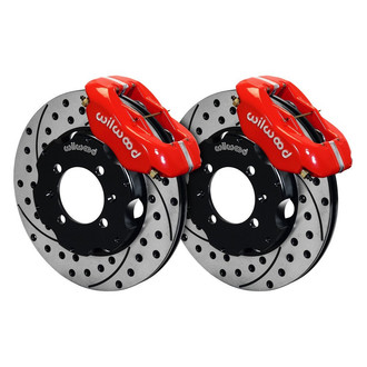 Wilwood® - Street Performance Drilled and Slotted Rotor Forged Dynalite Caliper Front Brake Kit