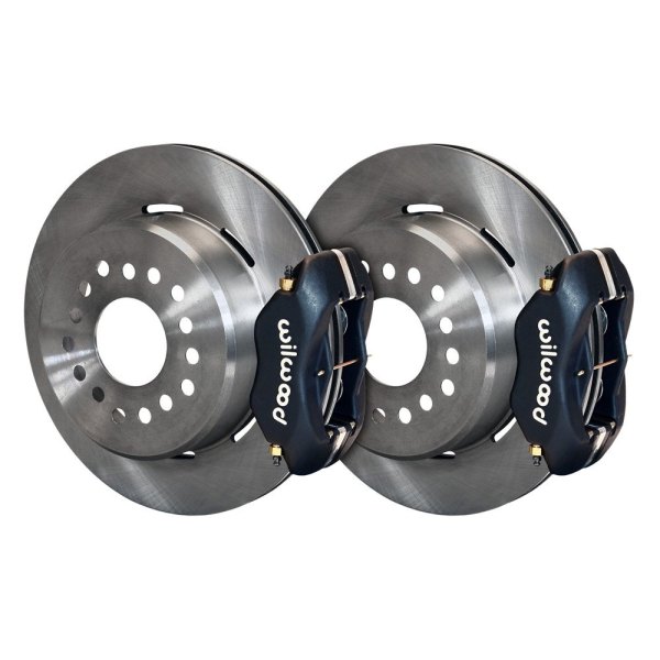 Wilwood® - Street Performance Plain Rotor Forged Dynalite Caliper Rear Brake Kit with Parking Brake Assembly