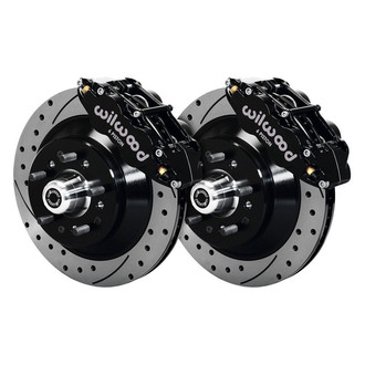 Wilwood® - Street Performance Drilled and Slotted Rotor Forged Narrow Superlite Caliper Front Brake Kit