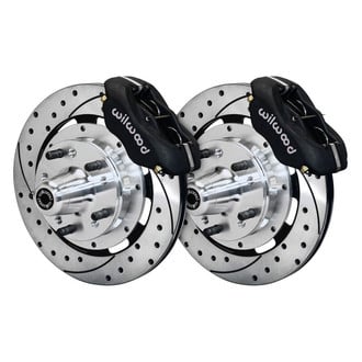 Wilwood® - Street Performance Drilled and Slotted Rotor Forged Dynalite Caliper Front Brake Kit