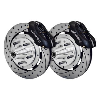 Wilwood® - Street Performance Drilled and Slotted Drum-to-Disc Conversion Brake Kit