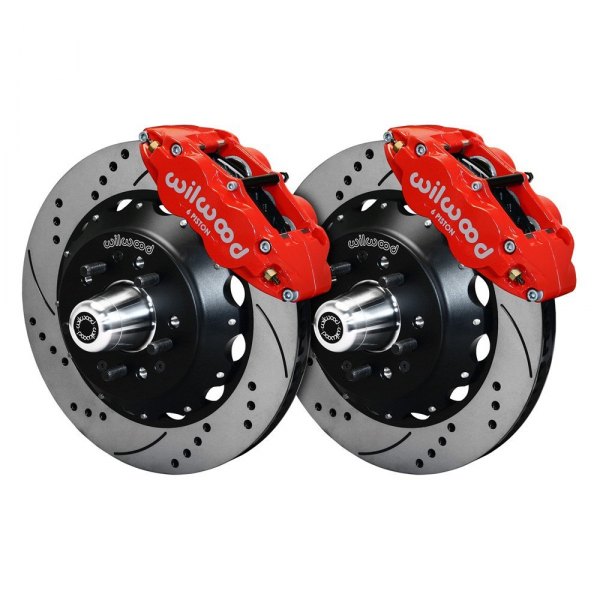 Wilwood® - Street Performance Drilled and Slotted Rotor Forged Narrow Superlite Caliper Front Brake Kit