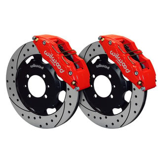 Wilwood® - Street Performance Drilled and Slotted Rotor DynaPro Caliper Front Brake Kit