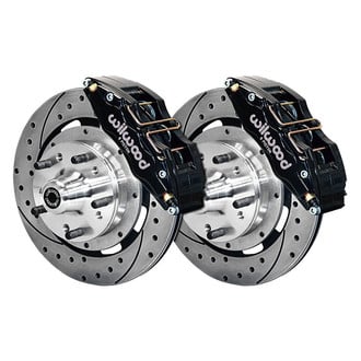 Wilwood® - Street Performance Drilled and Slotted Rotor DynaPro Caliper Front Brake Kit