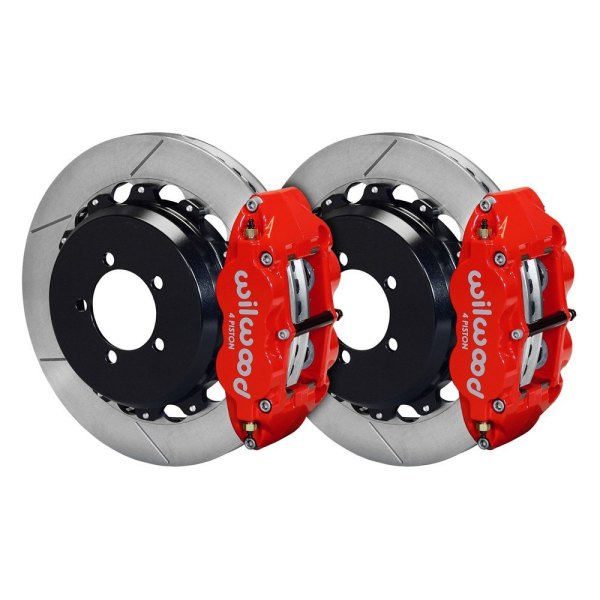 Wilwood® - Street Performance GT Slotted Rotor Forged Narrow Superlite Caliper Rear Brake Kit for OE Parking Brakes