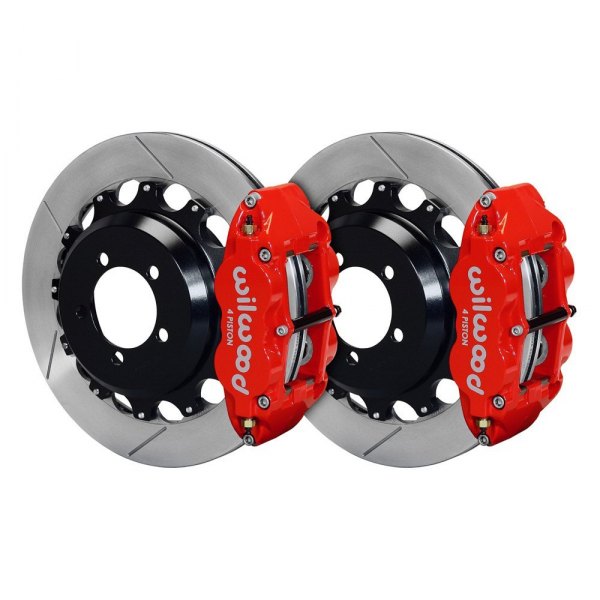 Wilwood® - Street Performance GT Slotted Rotor Forged Narrow Superlite Caliper Rear Brake Kit for OE Parking Brakes