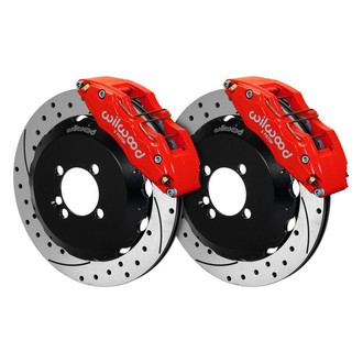 Wilwood® - Street Performance Drilled and Slotted Rotor DynaPro Caliper Front Brake Kit