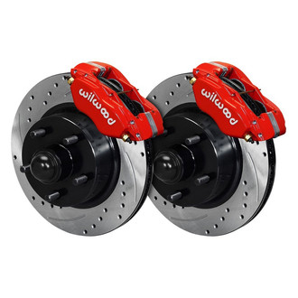 Wilwood® - Street Performance Drilled and Slotted Rotor Forged Dynalite-M Caliper Front Brake Kit