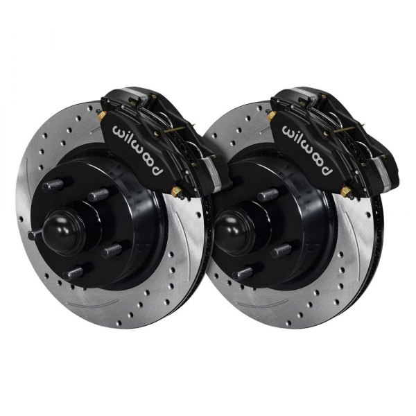Wilwood® - Street Performance Drilled and Slotted Rotor Forged Dynalite-M Caliper Front Brake Kit
