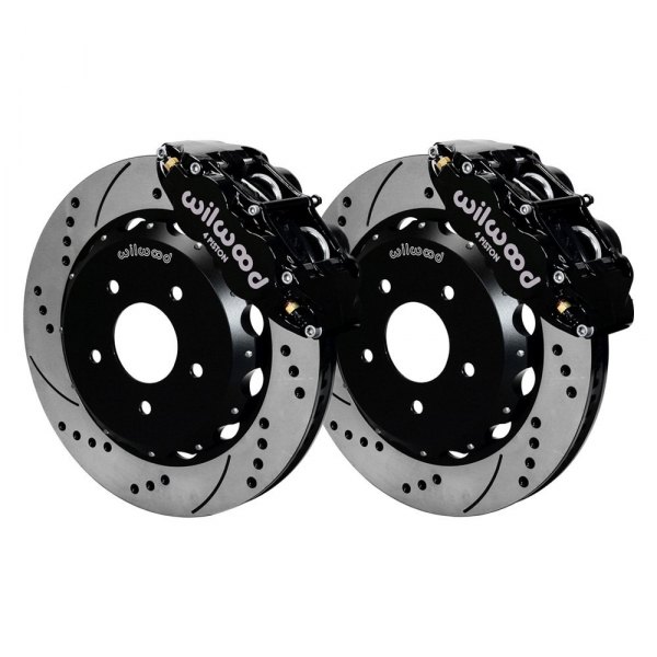 Wilwood® - Street Performance Drilled and Slotted Rotor Forged Narrow Superlite Caliper Front Brake Kit