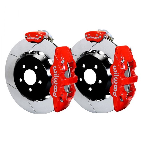 Wilwood® - Street Performance GT Slotted Rotor AERO4 Caliper Rear Brake Kit with Parking Brake Assembly