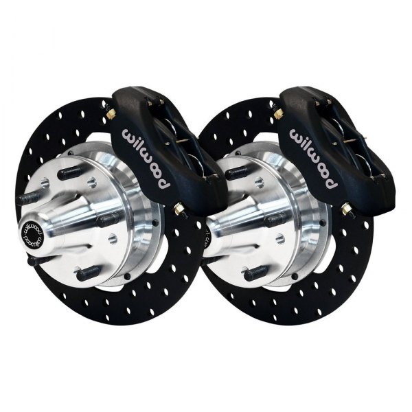 Wilwood® - Drag Race Drilled Rotor Forged Dynalite Caliper Front Brake Kit