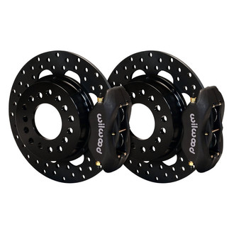Wilwood® - Drag Race Drilled Rotor Forged Dynalite Caliper Rear Brake Kit