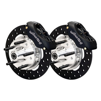 Wilwood® - Drag Race Drilled Rotor Forged Dynalite Caliper Front Brake Kit