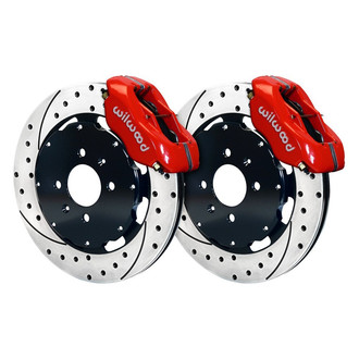 Wilwood® - Street Performance Drilled and Slotted Rotor Forged Dynalite Caliper Front Brake Kit