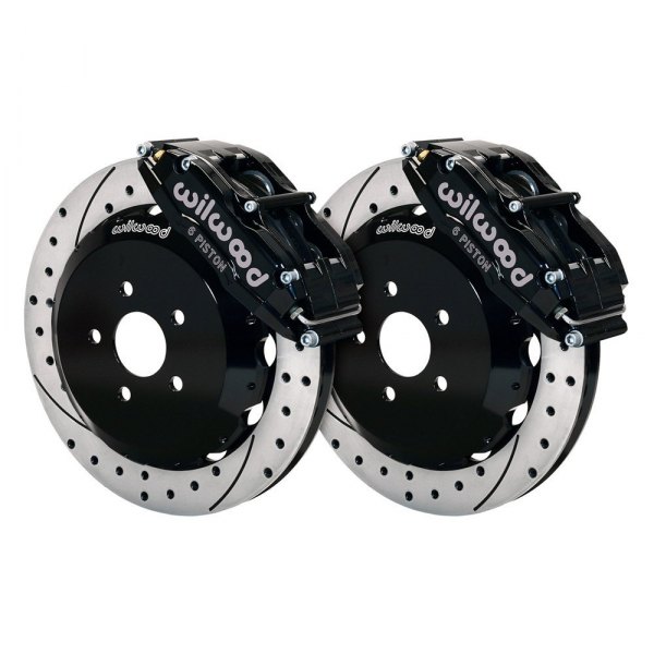 Wilwood® - Street Performance Drilled and Slotted Rotor Billet Narrow Superlite 6 Caliper Front Brake Kit
