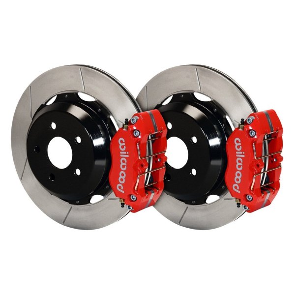 Wilwood® - Street Performance GT Slotted Rotor DynaPro Caliper Rear Brake Kit for OE Parking Brakes