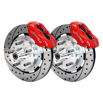 Wilwood® - Street Performance Drilled and Slotted Rotor Forged Dynalite Caliper Front Brake Kit