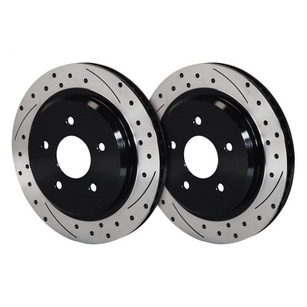 Wilwood® 1408010UD Drilled and Slotted 1Piece Rear Brake Rotors