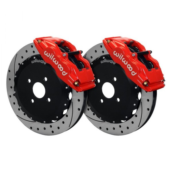Wilwood® - Street Performance Drilled and Slotted Rotor Forged Superlite Internal Caliper Front Brake Kit