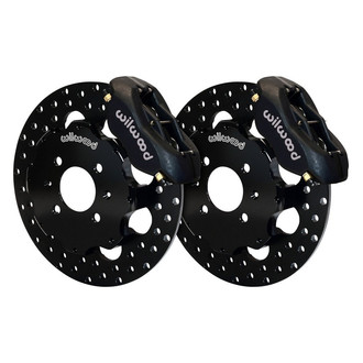 Wilwood® - Drag Race Drilled Rotor Forged Dynalite Caliper Front Brake Kit
