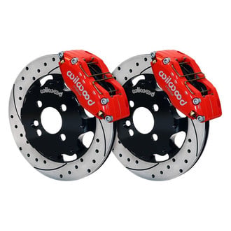 Wilwood® - Street Performance Drilled and Slotted Rotor DynaPro Caliper Front Brake Kit