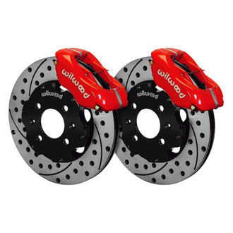 Wilwood® - Street Performance Drilled and Slotted Rotor Forged Dynalite Caliper Front Brake Kit