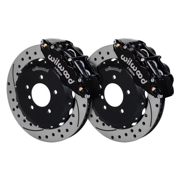 Wilwood® - Street Performance Drilled and Slotted Rotor Forged Narrow Superlite Caliper Front Brake Kit