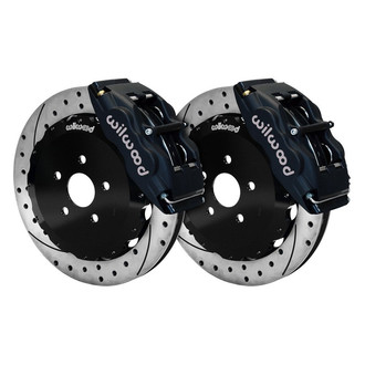 Wilwood® - Street Performance Drilled and Slotted Rotor Forged Superlite Internal Caliper Front Brake Kit