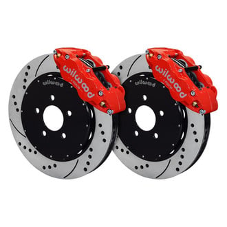 Wilwood® - Street Performance Drilled and Slotted Rotor Forged Narrow Superlite Caliper Front Brake Kit