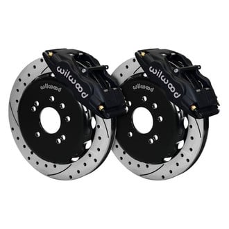 Wilwood® - Street Performance Drilled and Slotted Rotor Forged Superlite Internal Caliper Front Brake Kit