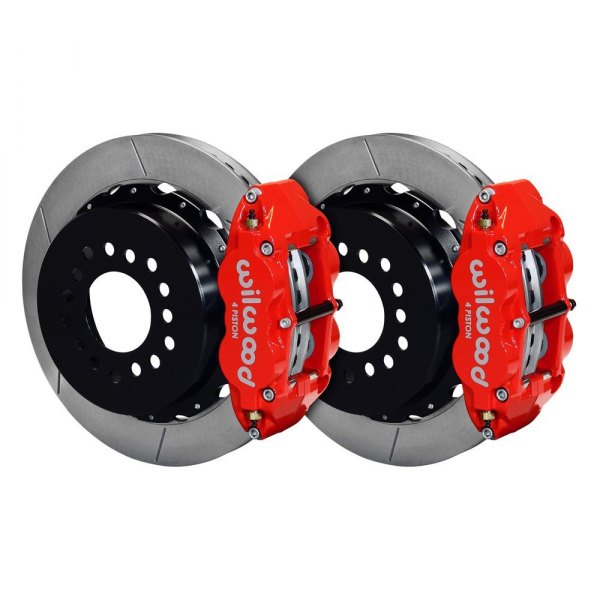 Wilwood® - Street Performance GT Slotted Rotor Forged Narrow Superlite Caliper Rear Brake Kit with Parking Brake Assembly