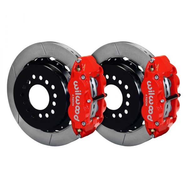 Wilwood® - Street Performance GT Slotted Rotor Forged Narrow Superlite Caliper Rear Brake Kit with Snap Ring Bearing