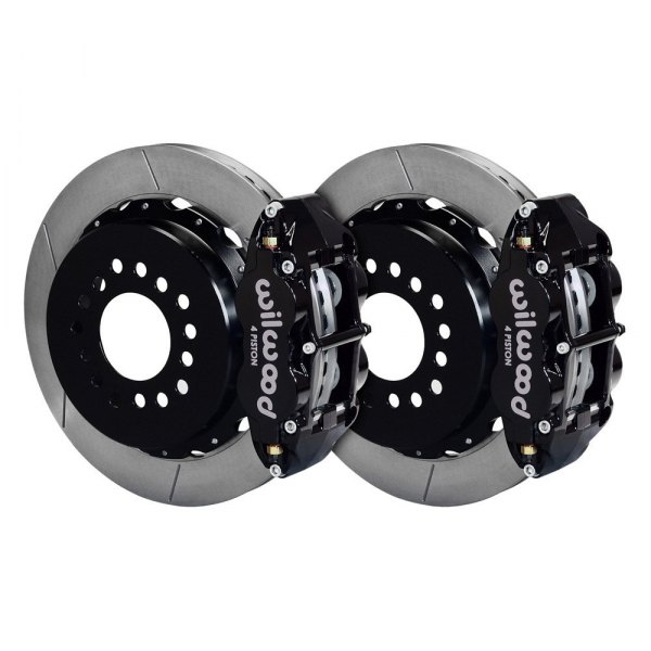 Wilwood® - Street Performance GT Slotted Rotor Forged Narrow Superlite Caliper Rear Brake Kit with Snap Ring Bearing