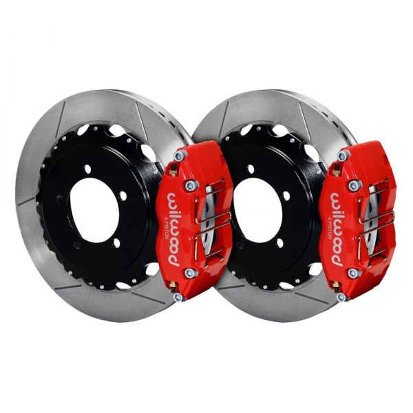 Wilwood® - Street Performance GT Slotted Rotor DynaPro Caliper Rear Brake Kit for OE Parking Brakes