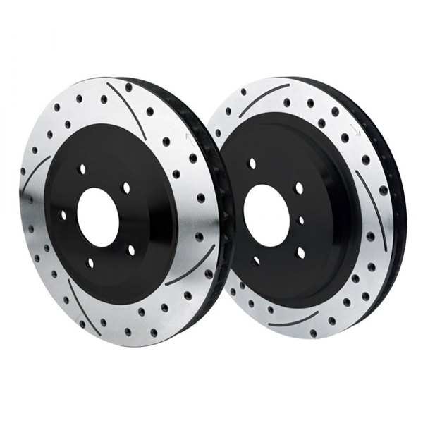 Wilwood® - SRP Dimpled and Slotted 1-Piece Front and Rear Brake Rotors