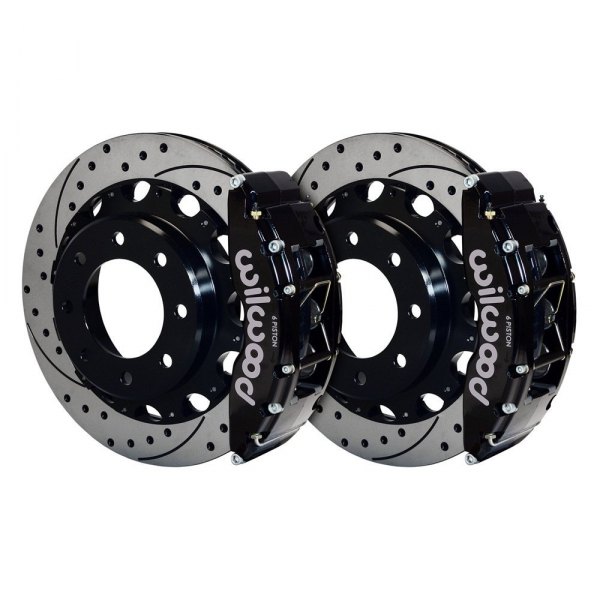 Wilwood® - Street Performance Drilled and Slotted Rotor TC6 Caliper Rear Brake Kit