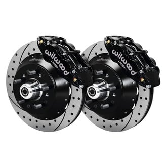Wilwood® - Street Performance Drilled and Slotted Rotor Forged Narrow Superlite Caliper Front Brake Kit